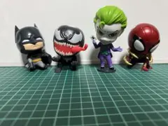 バットマン・ジョーカー・ヴェノム・スパイダーマン フィギュアセット