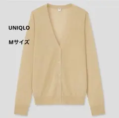 UNIQLO ユニクロ　シースルーカーディガン　ベージュ　Mサイズのサムネイル