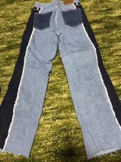 美品　EVRIS パッチワークデニムパンツ