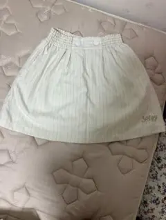 ALGYストライプ柄クリーム色スカート 150サイズ