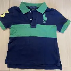 Polo Ralph Lauren ポロシャツ 3T ネイビー/グリーン