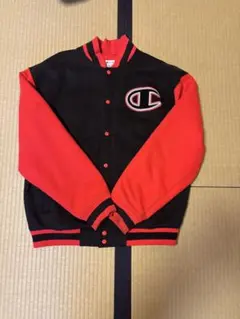 【値下げ交渉あり】Champion スタジャン Lサイズ 黒/赤