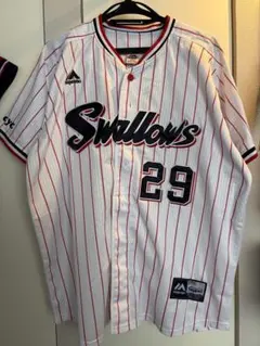 2021年優勝ワッペン付】ヤクルトスワローズ オスナ ユニフォーム XL