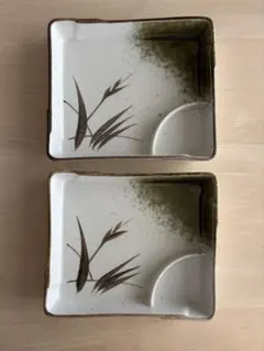 仕切り付き 角皿 2枚セットのサムネイル
