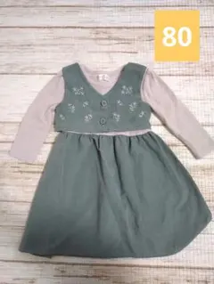 KIDS CHOICE グリーンワンピース 90サイズ　イオン