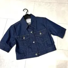 FRAY I.D ダークブルー デニムジャケット　ショート丈のサムネイル