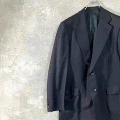 Burberrys　テーラードジャケット　シングルボタン　ネイビー　ストライプ