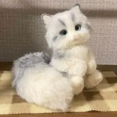 手のひらサイズ 白ねこ ぬいぐるみ ワイヤー入り ハンドメイド 手のひらサイズ 白ねこ ぬいぐるみ ワイヤー入り ハンドメイド - メルカリ