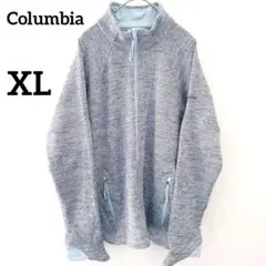 Columbia コロンビア ヘリンボーン フルジップ ジャケット XL グレー