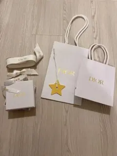 空箱 DIOR ギフト ショッパー 保存袋 ギフトボックス リボン セット