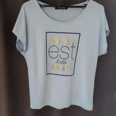 CECIL McBEE セシルマクビー ロゴプリント 半袖Tシャツ