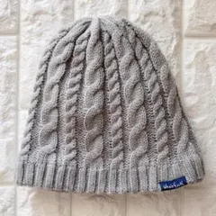 Whole Earth　ニット帽　ケーブル編み　裏地付き　フリーサイズ