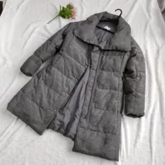 PLST　プラステ　ダウンコート　ミドル丈　ダウン90％　ファスナー　サイズS