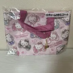 サンリオくじ　ハローキティ　チャーム付きミニトート