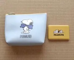 DHC スヌーピー ポーチ＆ミラーセット