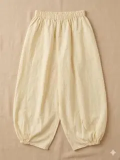 新品】アラジンパンツ タイパンツ コットン 男女兼用 ホワイト C878-2