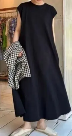 ビームス　チャンピオン　ワンピース　ブラック　S