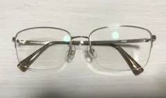 JINS　メガネ　②　ゴールドフレーム　金縁