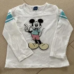 Disney ミッキーマウス 長袖カットソー 120cm