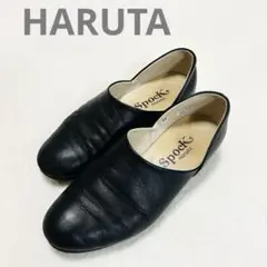 【美品】HARUTA ハルタ スポックシューズ ドクターシューズ　ブラック 黒