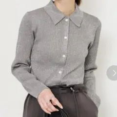 【アーバンリサーチ】ラメニットコンパクトカーディガン