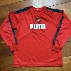 PUMA 赤 長袖カットソー　140