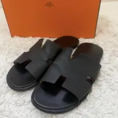 HERMES イズミール サンダル ブラック42 - メルカリ
