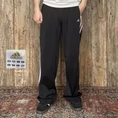 00s old adidas オールドアディダス トラックパンツ ワイド 黒