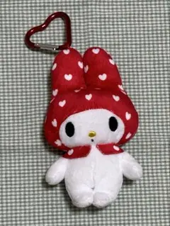 Heather マイメロディ　トイキーホルダー　ハート柄　赤メロ