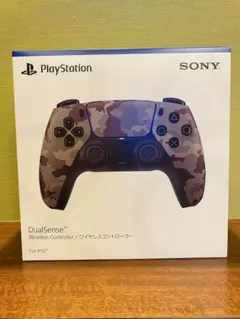 新品未開封　PS5コントローラー dualsense 純正　グレーカモフラージュ