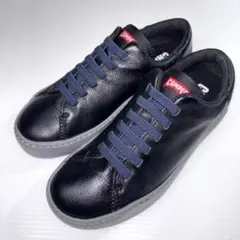 ほぼ未使用【CAMPER】 カンペール ペウカミ スニーカー 38 ネイビー