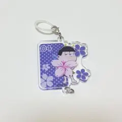 おそ松さん　一松アクリルキーホルダー　めじるしアクセサリー