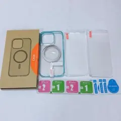 iPhone 14 pro 6.1インチ ブルー 画面保護フィルム 2枚 クリア