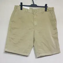 新品　UNIQLO ユニクロ　チノハーフパンツ　ベージュ　XLサイズ
