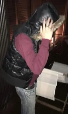 archive y2k grunge ファーダウンベスト 平成　ギャル　SWAG