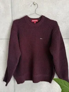 2025年最新】Supreme Waffle Small Box Sweater バーガンディの人気