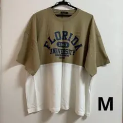 SHINSKY BY DRIVE 半袖　切り替えカットソー　Tシャツ　M