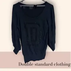 Double Standard Clothing ブラックニットトップス　訳あり