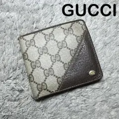 GUCCI グッチ オールドグッチ 二つ折り財布 PVC×レザー GGのサムネイル