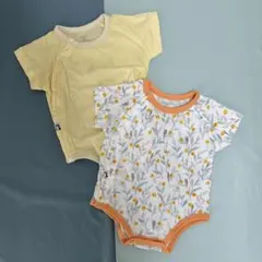 コニー コットンメッシュボディスーツ6M 2枚セット