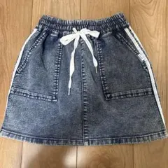ピンクラテ　デニムスカート（ショートパンツ付き）140㎝