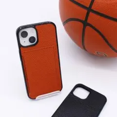 iPhone14バスケ革ケース　美品