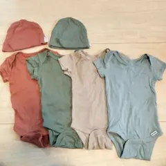 Gerber ロンパース・帽子セット 0-3ヶ月