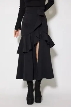 リエンダ フリルスリットハイウエストスコートショートパンツ