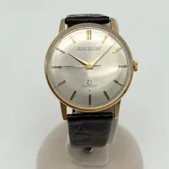 【稼働品】セイコー SEIKO スカイライナー K18 手巻き メンズ腕時計