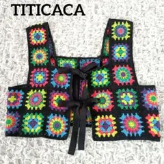 TITICACA クロシェ カラフル ビスチェ Fサイズのサムネイル