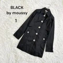 【ブラックバイマウジー】1(S) レディース　トレンチコート　タイト　日本製　黒のサムネイル