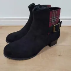 【美品☆】a.v.v チェックキリカエショートブーツ 23cm