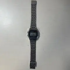 デジタル腕時計 シルバー ステンレス