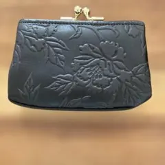 革製　がま口財布　使用わずか